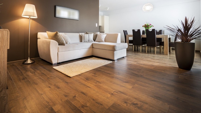 Enhance the effect of your place by installing wooden flooring